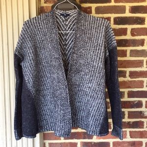 Gap cozy multi-patterned grey wool sweater- Mint